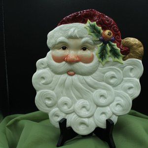 Gorgeous Fitz and Floyd Santa Platter